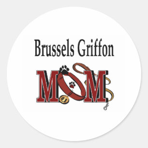 Adesivo Bruxelas Griffon Dog MOM