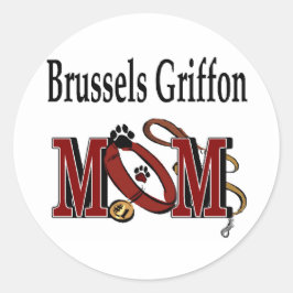Adesivo Bruxelas Griffon Dog MOM