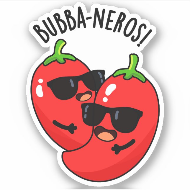 Adesivo Bubba-neros Funny Habanero Pun (Frente)