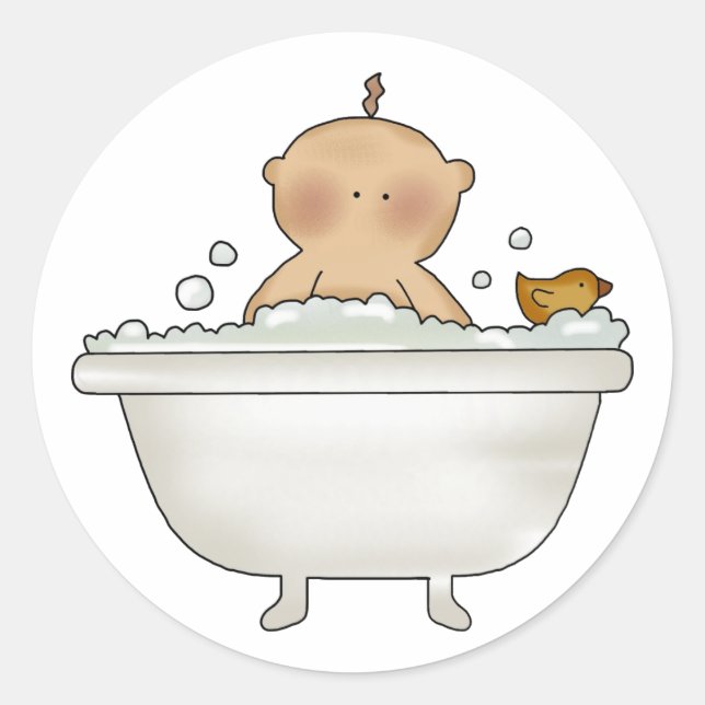 Adesivo Bubble Bath Baby Stickers (Frente)