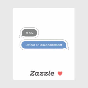 Adesivo Bubble de Chat Coreano ㅇ ㅈ ㄴ