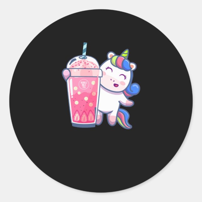 Adesivo Bubble Tea Unicorn Gift (Frente)