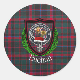 Adesivo Buchan Scottish Clan Tartan & Crest