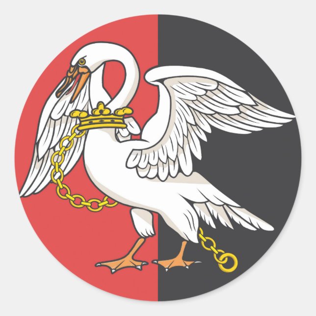 Adesivo Buckinghamshire flag Buckingham england province s (Frente)