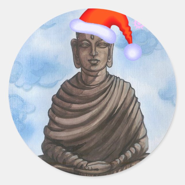 Adesivo Buda de Natal! (Frente)