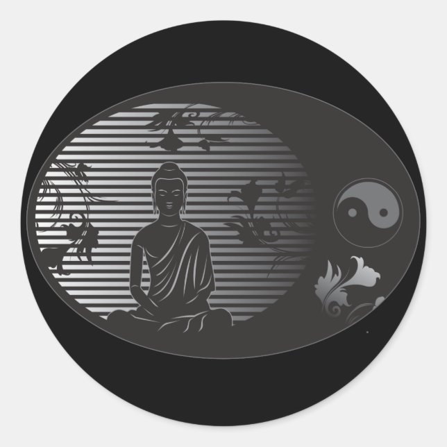 Adesivo Buda em Oval (Frente)