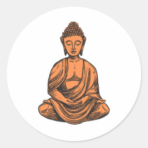 Adesivo Buda Minimalista
