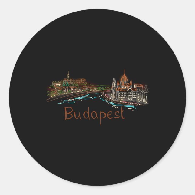 Adesivo Budapest Hungria (Frente)