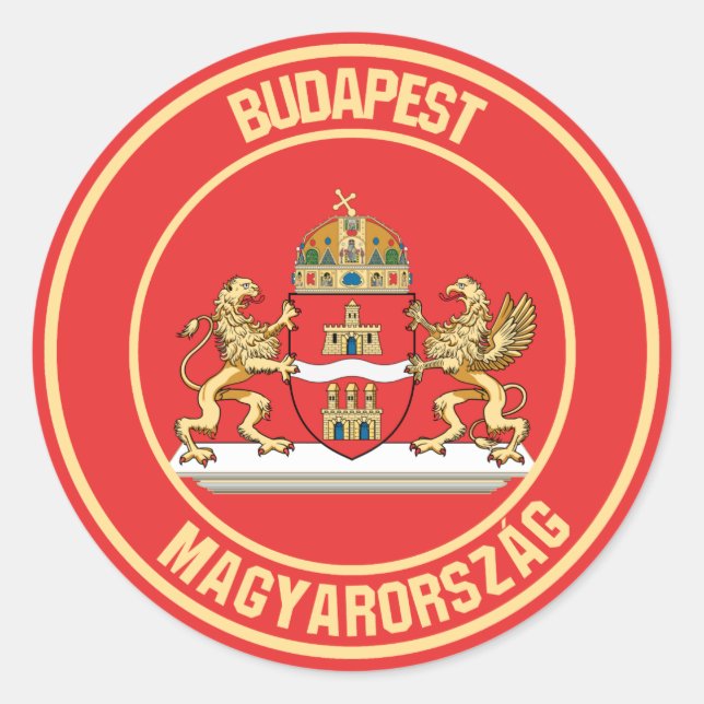 Adesivo Budapest Round Emblem (Frente)