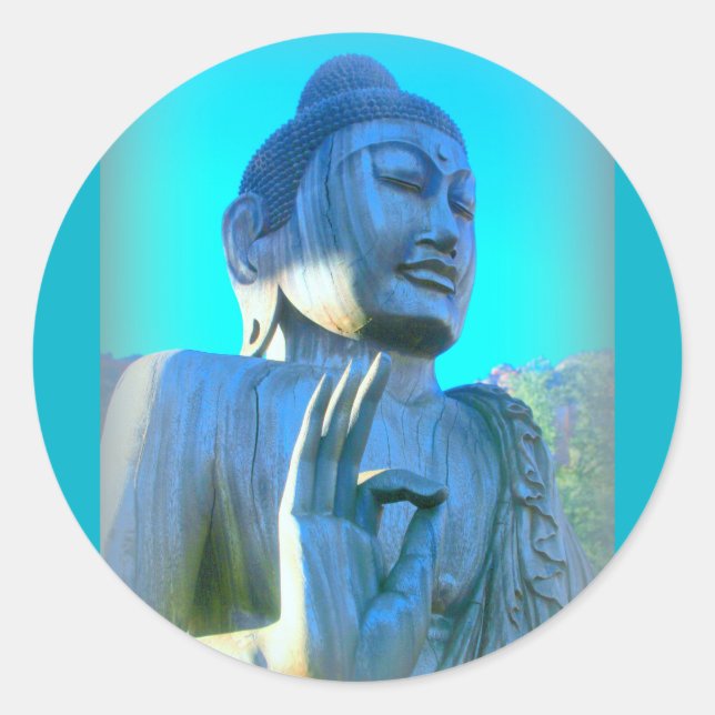 Adesivo buddha azul (Frente)