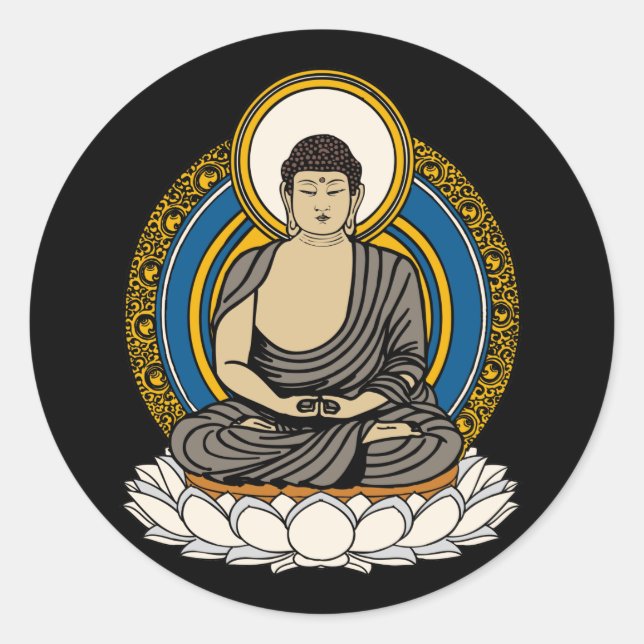 Adesivo Buddha Dhyana Mudra (Frente)