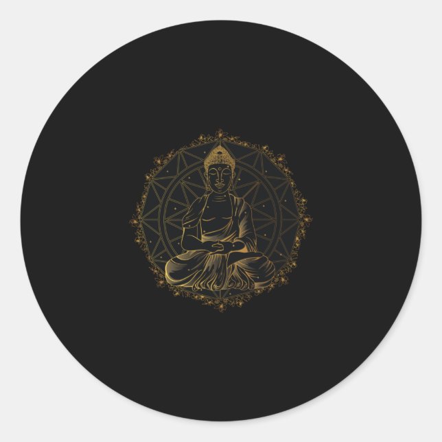 Adesivo Buddha Mandala (Frente)