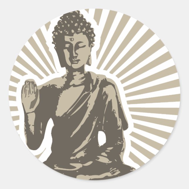 Adesivo Buddha Rays Sticker (Frente)
