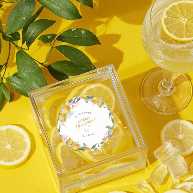 Adesivo Budget Main Squeeze Lemon Wreath Bridal Shower (Criador carregado)