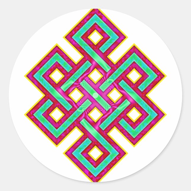 Adesivo Budista Eternal Knot (Frente)