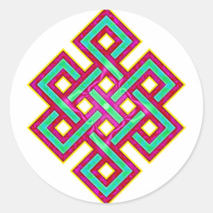 Adesivo Budista Eternal Knot