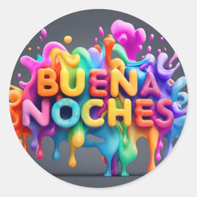 Adesivo Buenas noches para o natal (Frente)