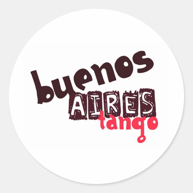 Adesivo Buenos Aires Tango (Frente)