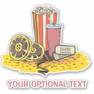Adesivo Buff de Filme de Texto Personalizado