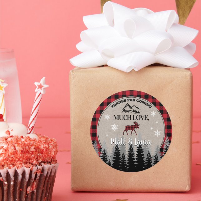 Adesivo Buffalo Check Lumberjack Obrigado (Festa)