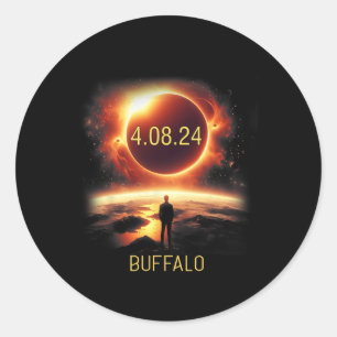 Adesivo Buffalo New York Ny Total Eclipse Solar 2024 abril