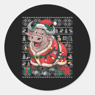 Adesivo Buffalo Xmas Sweater Style Ugly Papais noeis Buffa