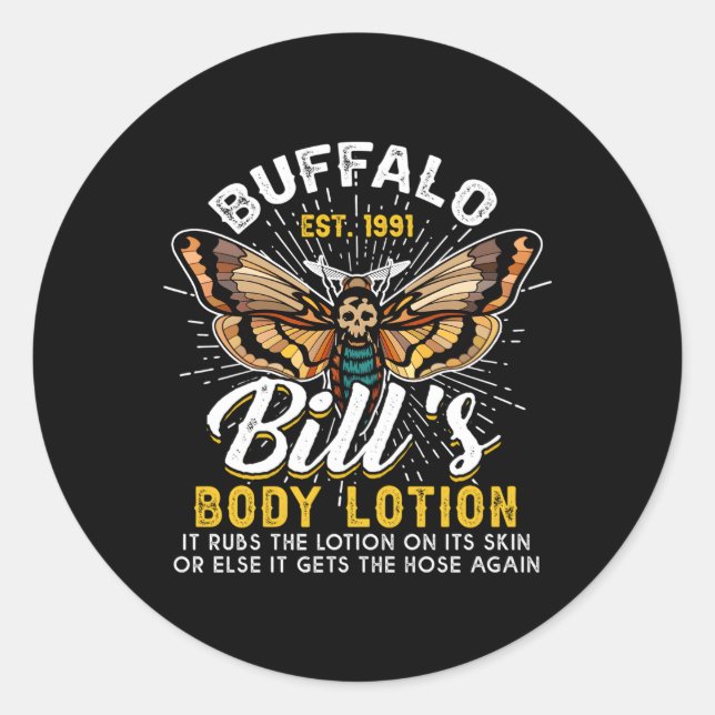 Adesivo Buffalobill Body Lotion Silence Lambs 355 Horror (Frente)