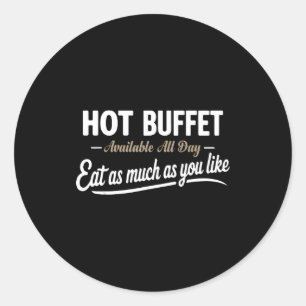 Adesivo Buffet Quente Disponível Todo o Dia Coma Quanto Qu