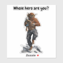 Adesivo Bugbear Hero Resgatando Criança Fantasia