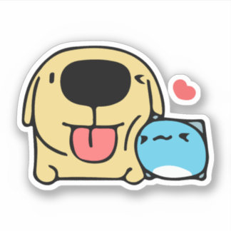 Adesivo BugCat Capoo cat e Dog,