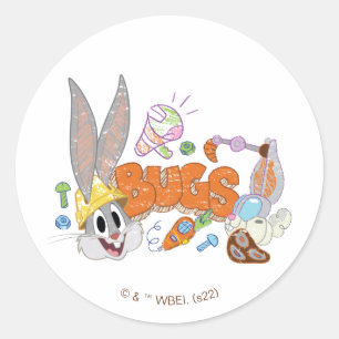 Adesivo BUGS BUNNY BUILDERS™  Arte do esboço do BUGS BUNNY