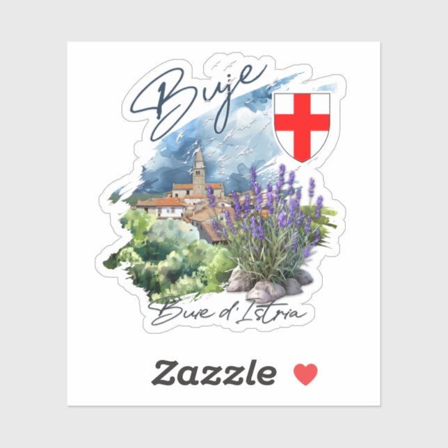 Adesivo Buje Croatia (Folha)