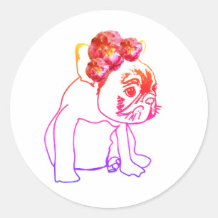 Adesivo Buldogue francês Buldogue Puppy Sweet Dog Sticker