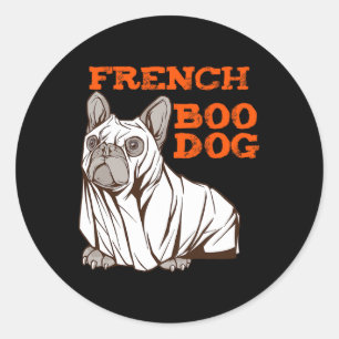Adesivo Buldogue Halloween Diversão Halloween Figurume Boo