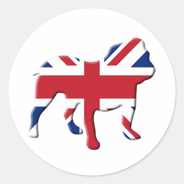 Adesivo Buldogue Inglês (Frente)