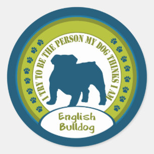 Adesivo Buldogue inglês