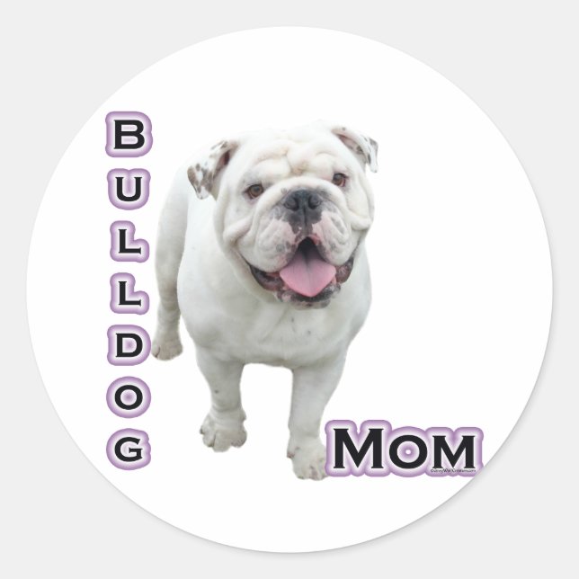 Adesivo Buldogue Mãe 4 - Sticker (Frente)