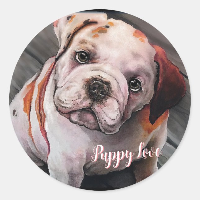 Adesivo Buldogue Puppy (Frente)