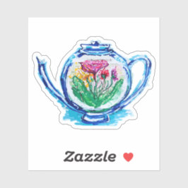 Adesivo Bule de Flor