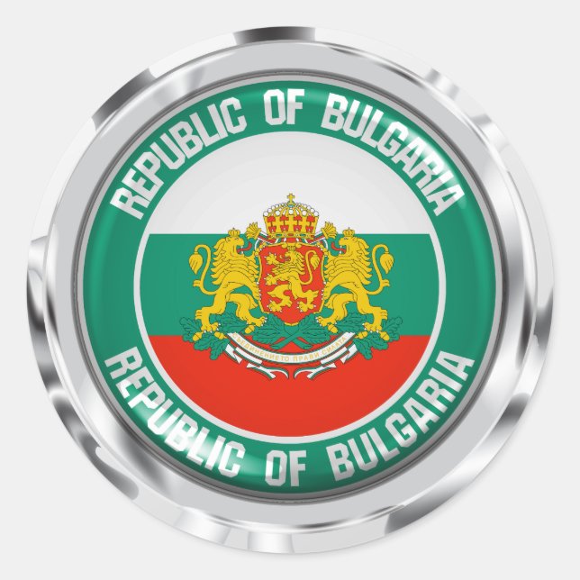 Adesivo Bulgária Round Emblem (Frente)