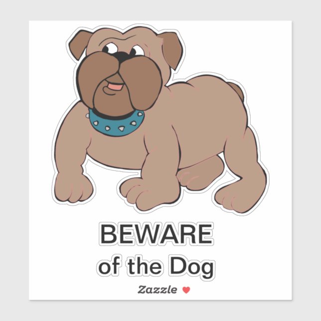 Adesivo Bull Dog (Folha)