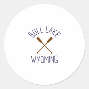 Adesivo Bull Lake Wyoming Ao Ar Livre Vintage 2