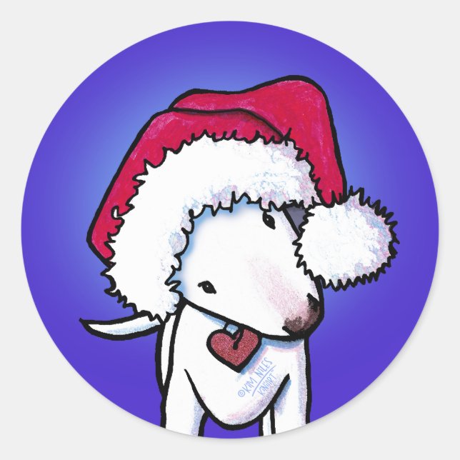 Adesivo Bull Natal Terrier KiniArt Sticker (Frente)