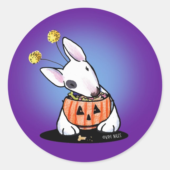 Adesivo Bull Terrier Halloween (Frente)
