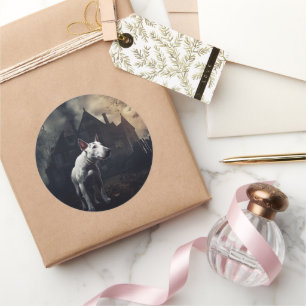 Adesivo Bull Terrier Halloween Scary