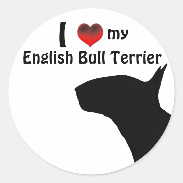 Adesivo Bull Terrier Sticker (Frente)