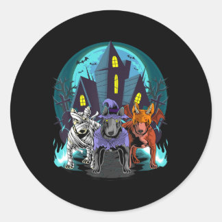Adesivo Bull Terriers Mummy Witvil Devil Beagle Halloween