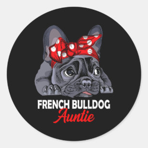 Adesivo Bulldog Auntie Frenchie Dog Tia