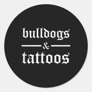 Adesivo Bulldog E Tattoos - Funny TattooooOwner Ta
