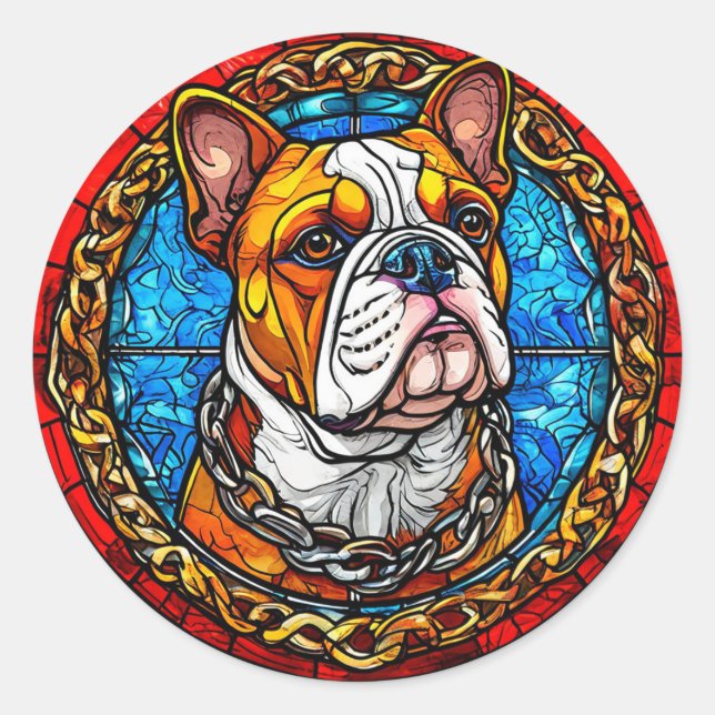 Adesivo Bulldog Fofo (Frente)